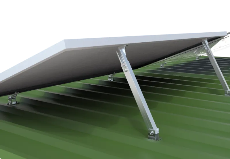 Regulowany uchwyt solarny na tylną nogę na dach